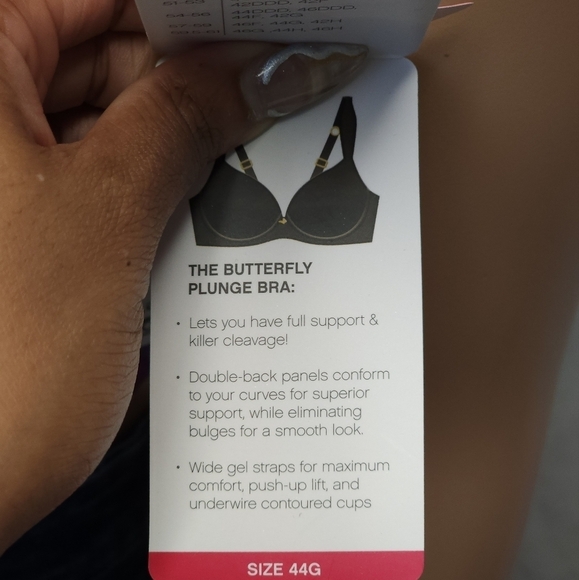 Floral Print Plunge Butterfly Bra - Picture 5 of 9